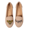 Round-Toe Embroidered Loafers