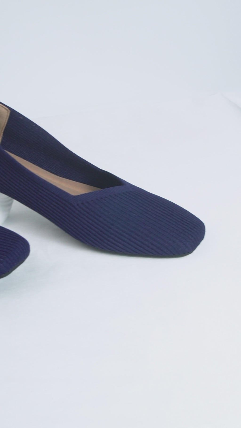 Square-Toe V-Cut Flats